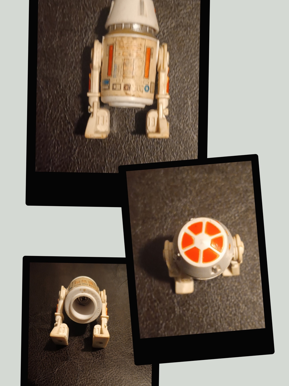 White and Orange Droid Figure Kids Toy - Brand Unspecified